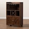Baxton Studio Carrie Walnut Brown Finished Wood Wine Storage Cabinet 163-10443 - alternate 3